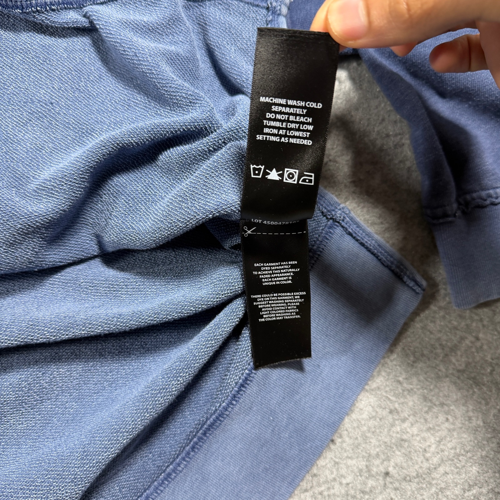 Buffalo David Bitton Womens XL Blue Garment Dyed Oversized Crewneck Sweatshirt thumbnail 5