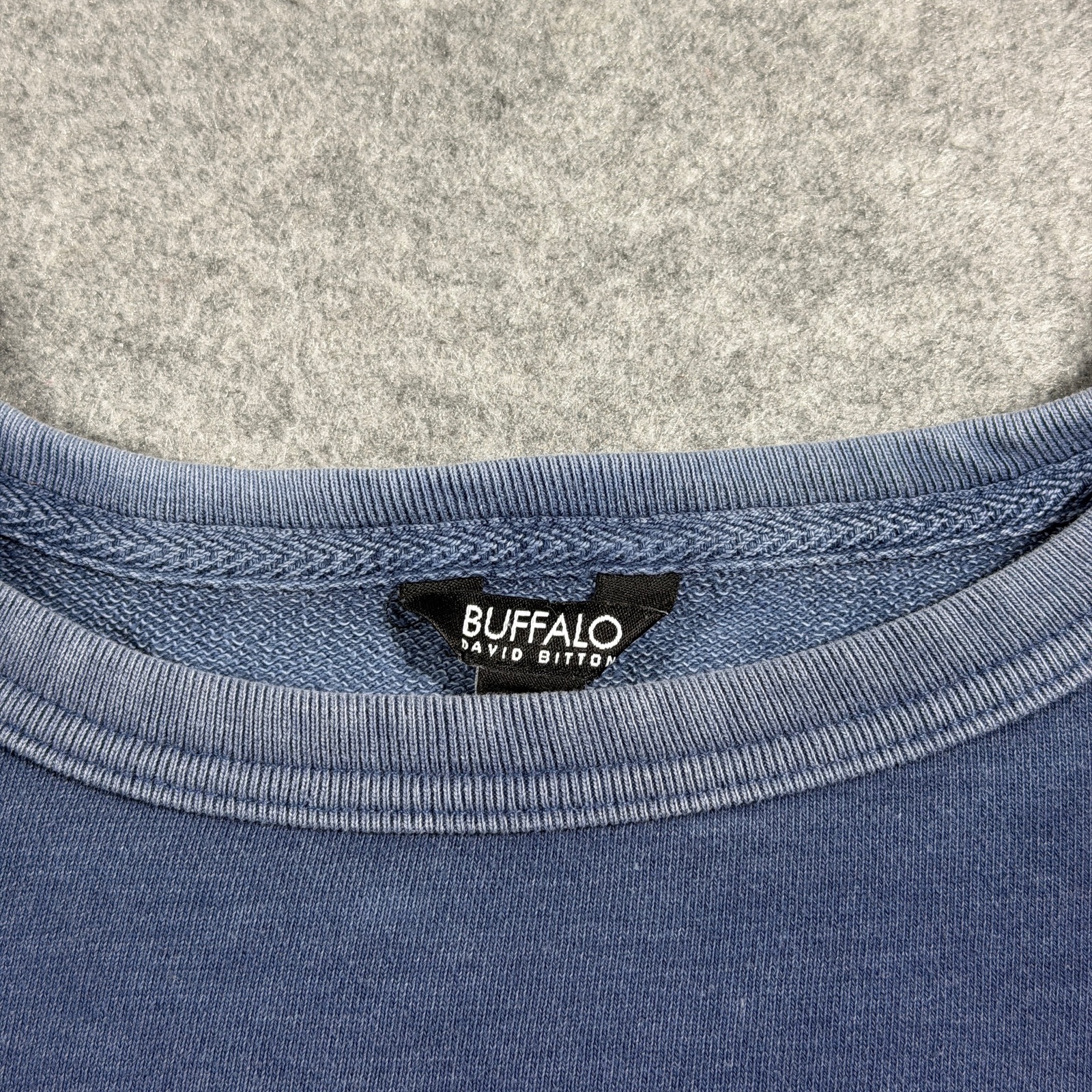 Buffalo David Bitton Womens XL Blue Garment Dyed Oversized Crewneck Sweatshirt thumbnail 10