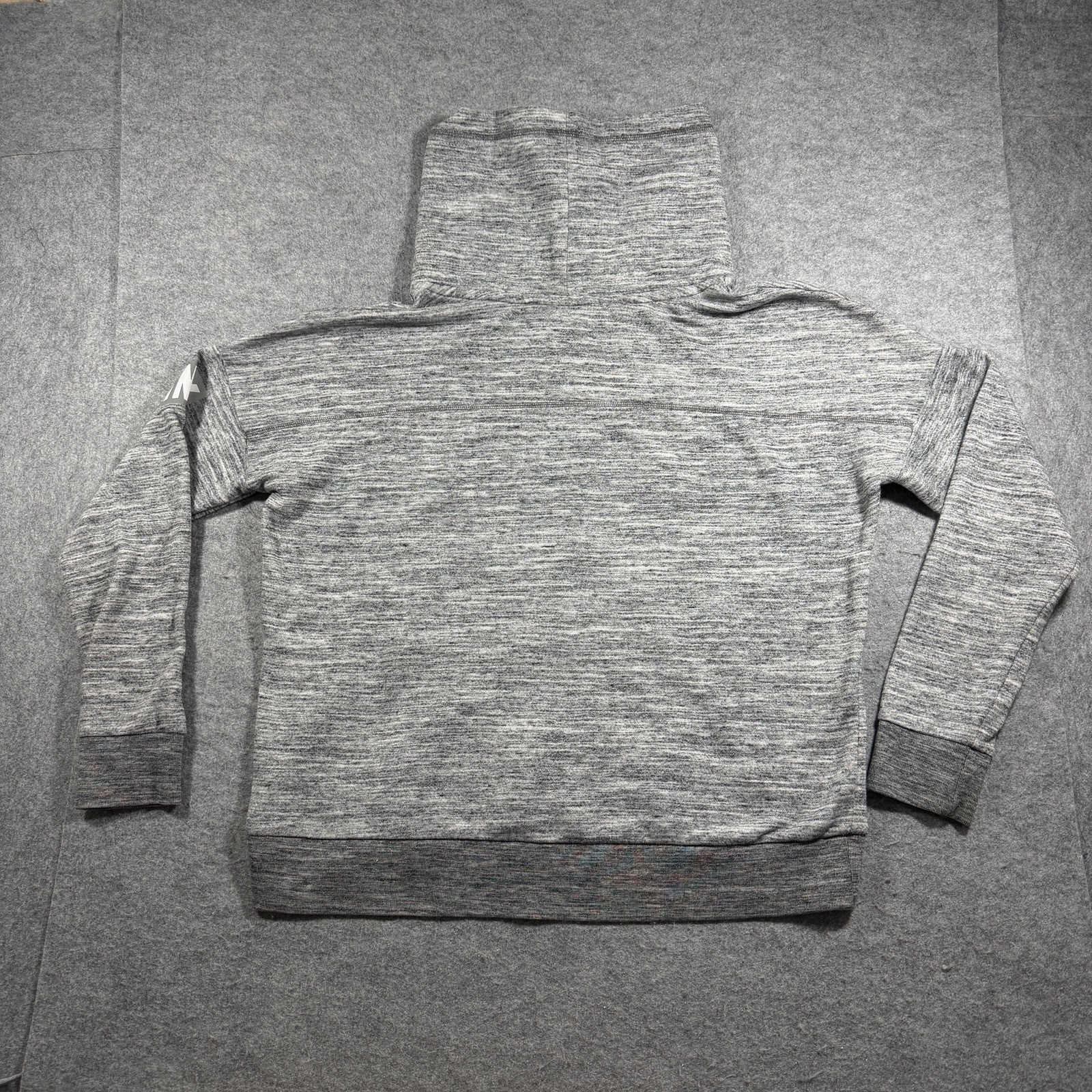 PINK Victoria's Secret Pullover Womens L Heather Gray Funnel Neck Graphic Soft thumbnail 2