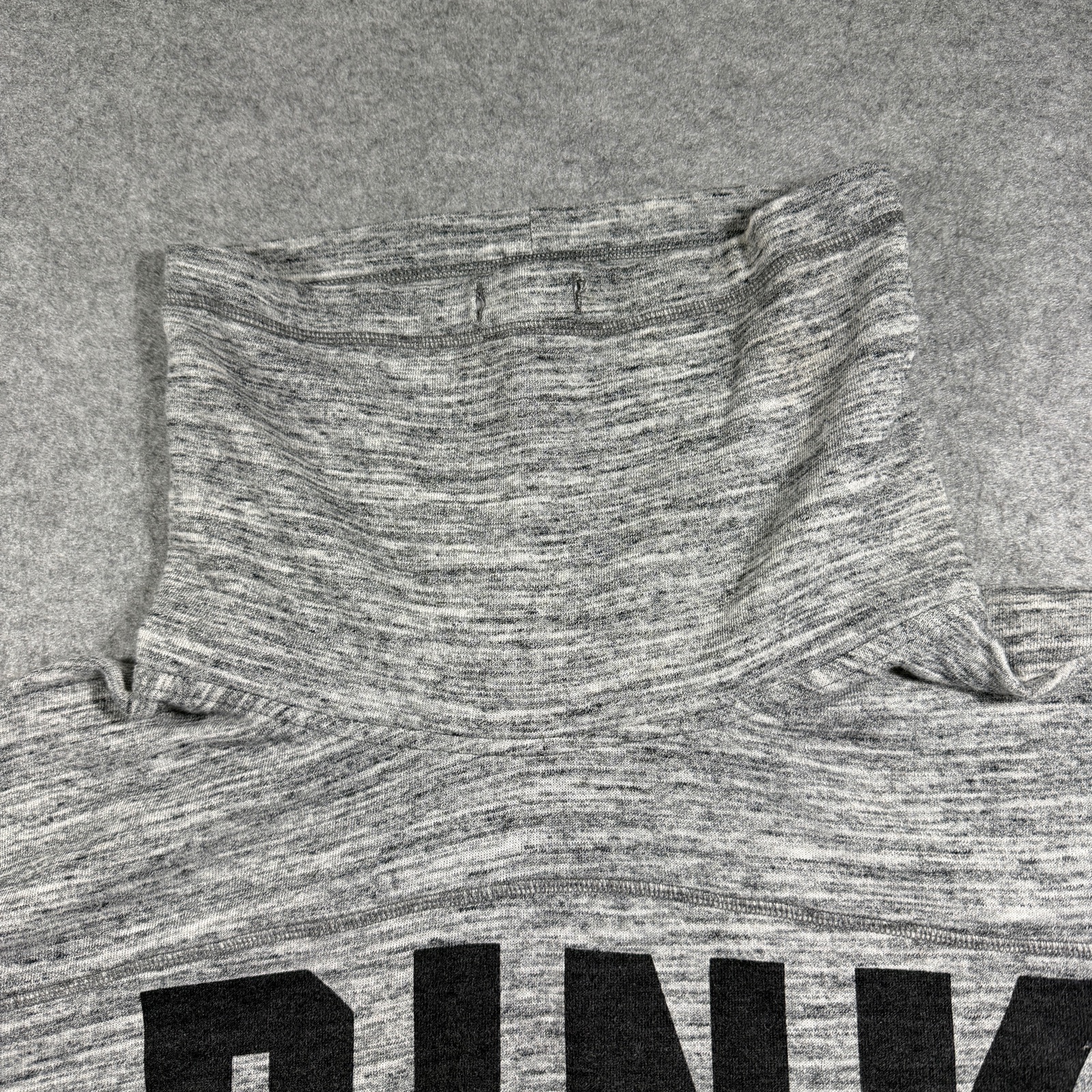 PINK Victoria's Secret Pullover Womens L Heather Gray Funnel Neck Graphic Soft thumbnail 10