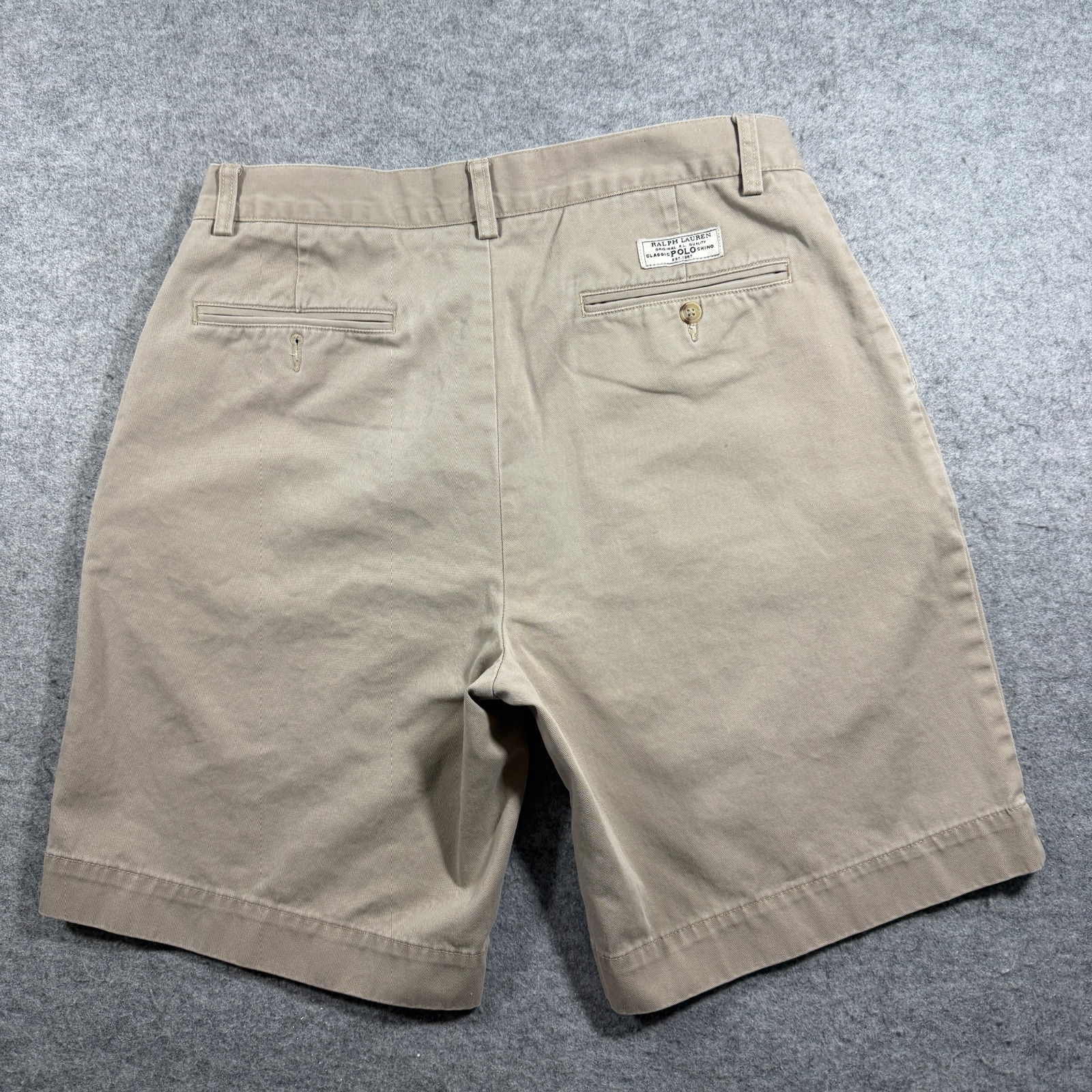 Vintage Polo Ralph Lauren Prospect Chino Shorts Mens 31 Khaki Classic Fit Preppy thumbnail 2