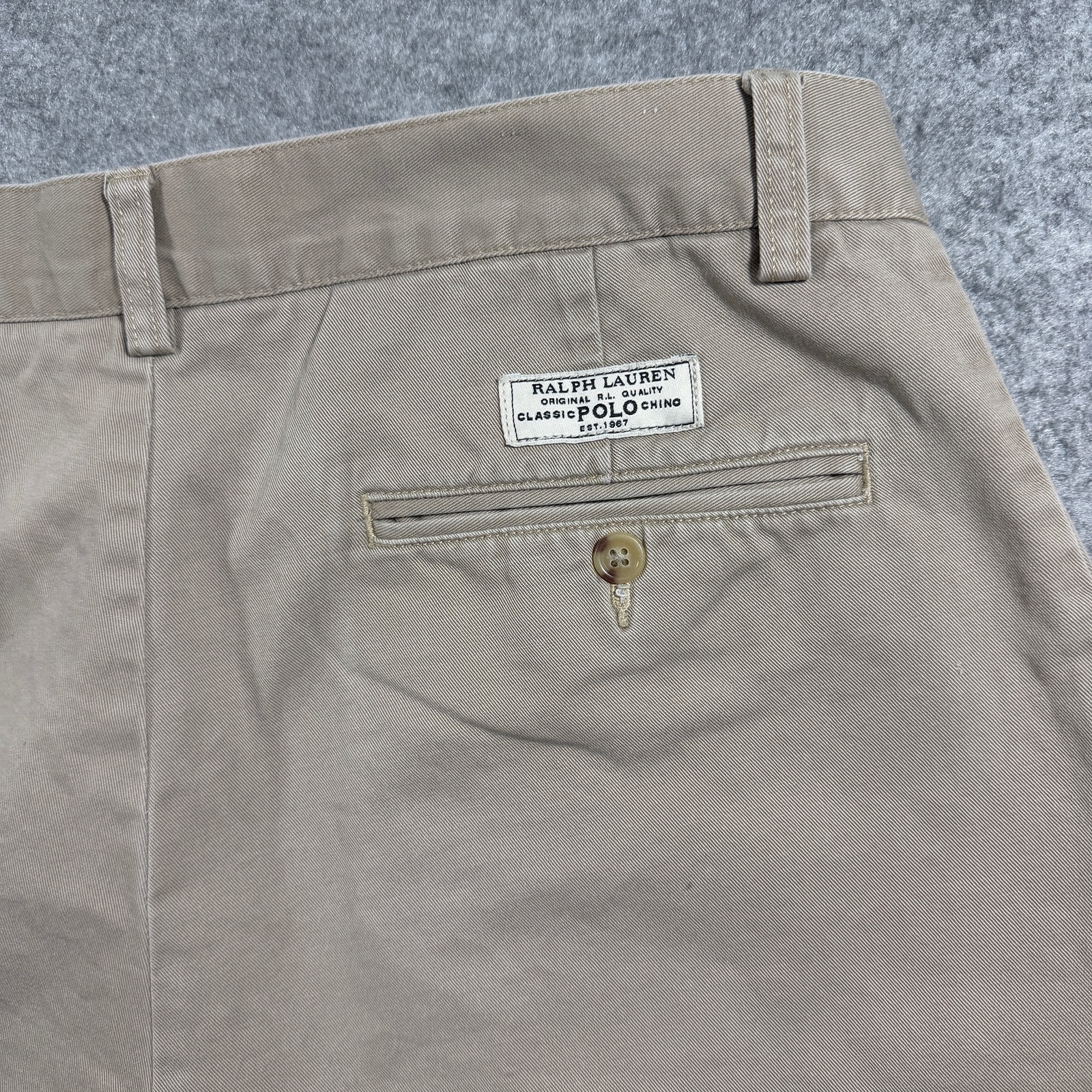Vintage Polo Ralph Lauren Prospect Chino Shorts Mens 31 Khaki Classic Fit Preppy thumbnail 3