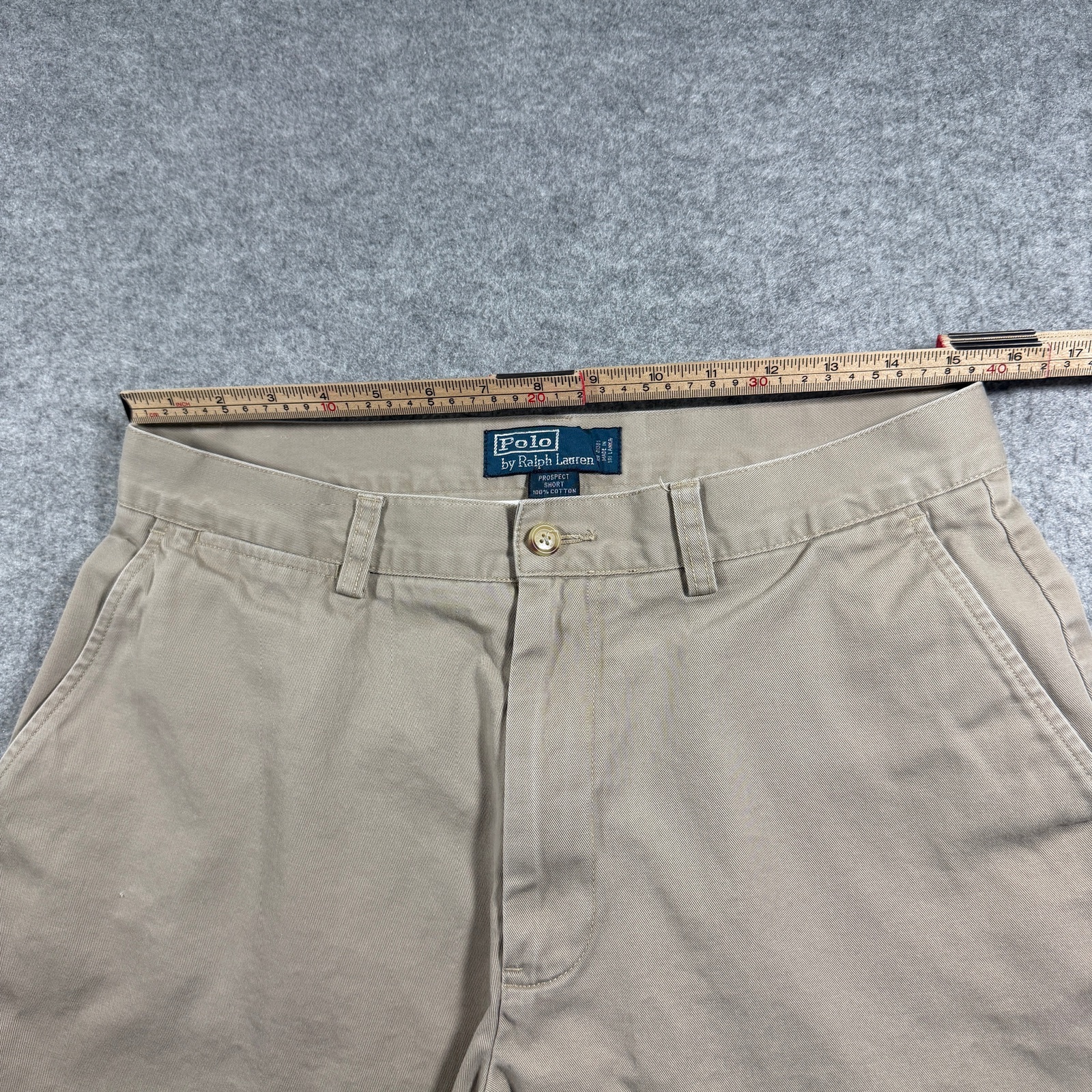 Vintage Polo Ralph Lauren Prospect Chino Shorts Mens 31 Khaki Classic Fit Preppy thumbnail 6