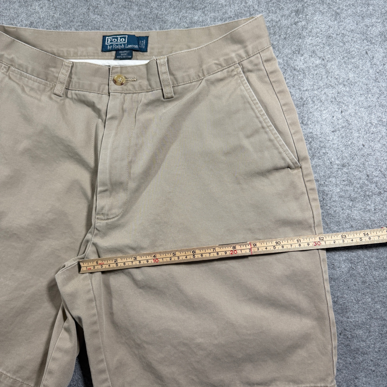 Vintage Polo Ralph Lauren Prospect Chino Shorts Mens 31 Khaki Classic Fit Preppy thumbnail 8