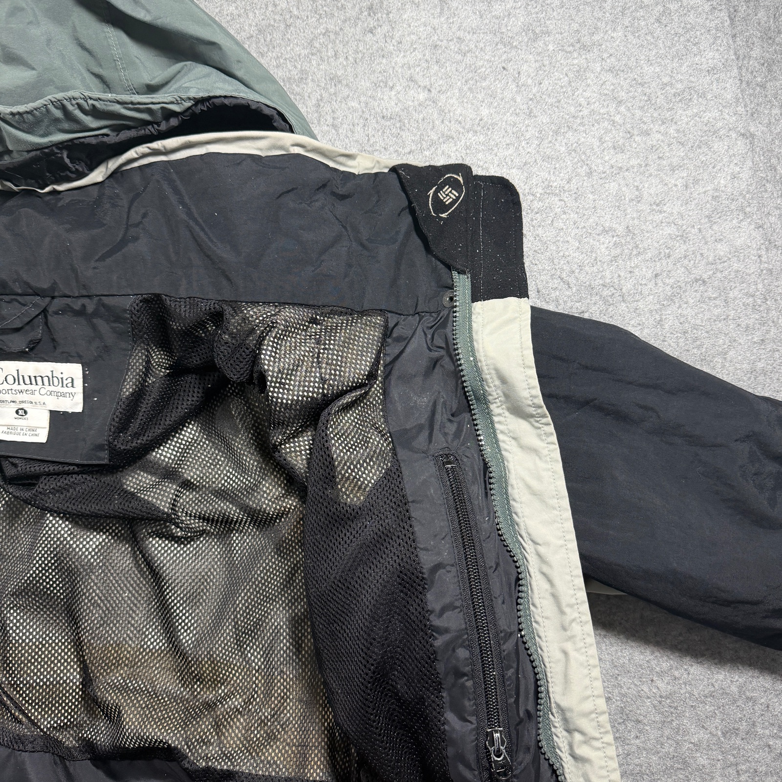 Columbia Omni-Tech Parka Jacket Womens XL Sage Green Hooded Waterproof Outdoor thumbnail 13