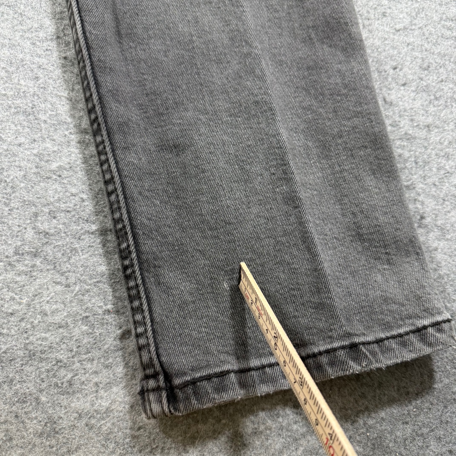 Levi's 502 Taper Jeans Mens 31x30 Dark Gray Stretch Denim Leather Patch Casual thumbnail 6