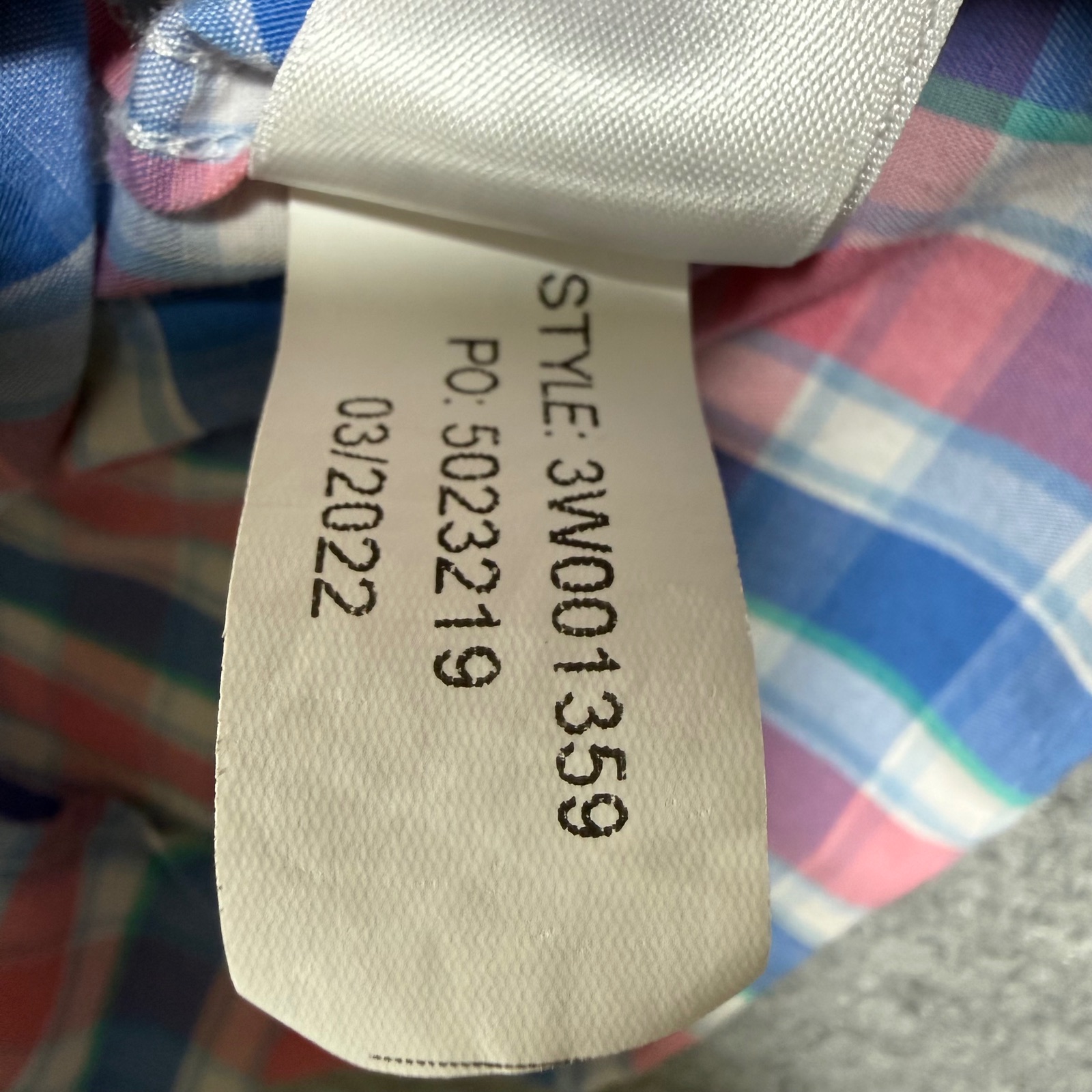 Vineyard Vines Button Up Shirt Boys 4T Pink Blue Plaid Whale Logo Preppy Church thumbnail 9