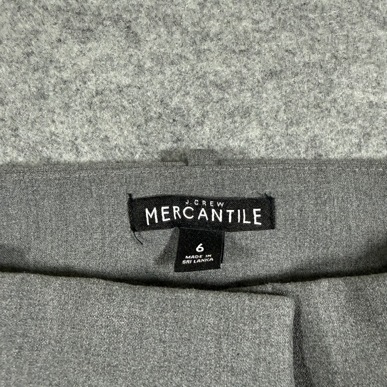 J.Crew Dress Pants Womens 6 Gray Straight Leg Stretch Career Office Workwear thumbnail 3