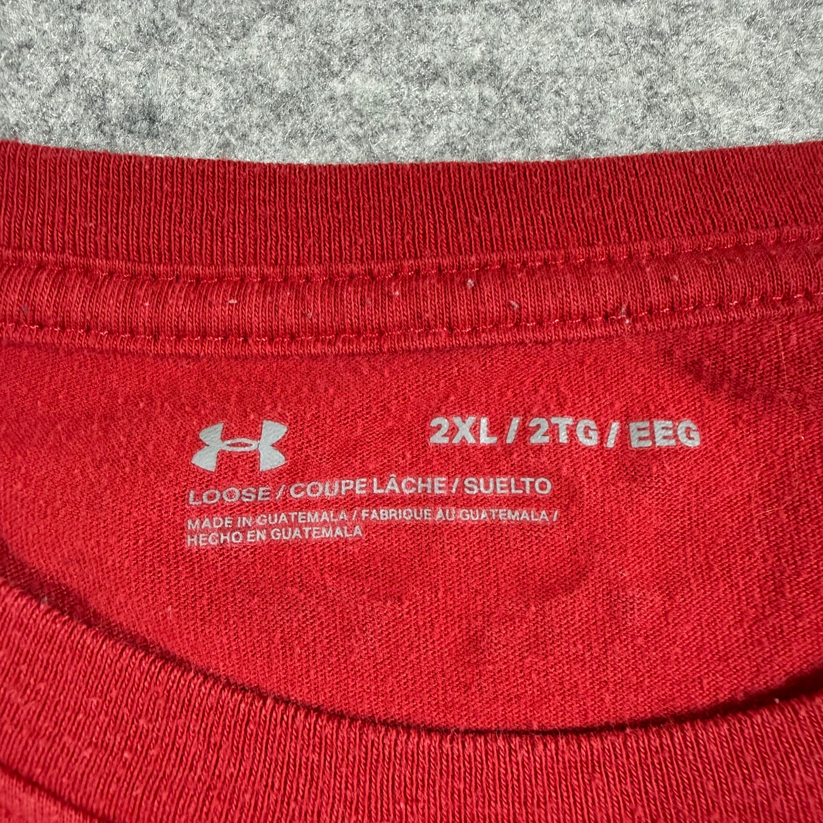 Under Armour Wisconsin Badgers Shirt Mens 2XL Red Long Sleeve NCAA Football thumbnail 4