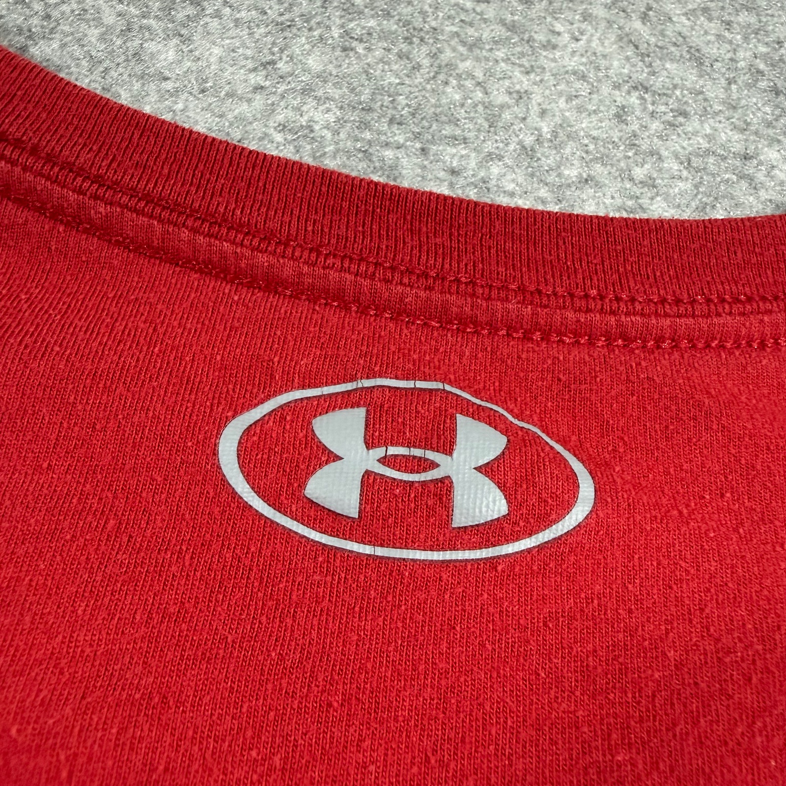 Under Armour Wisconsin Badgers Shirt Mens 2XL Red Long Sleeve NCAA Football thumbnail 5