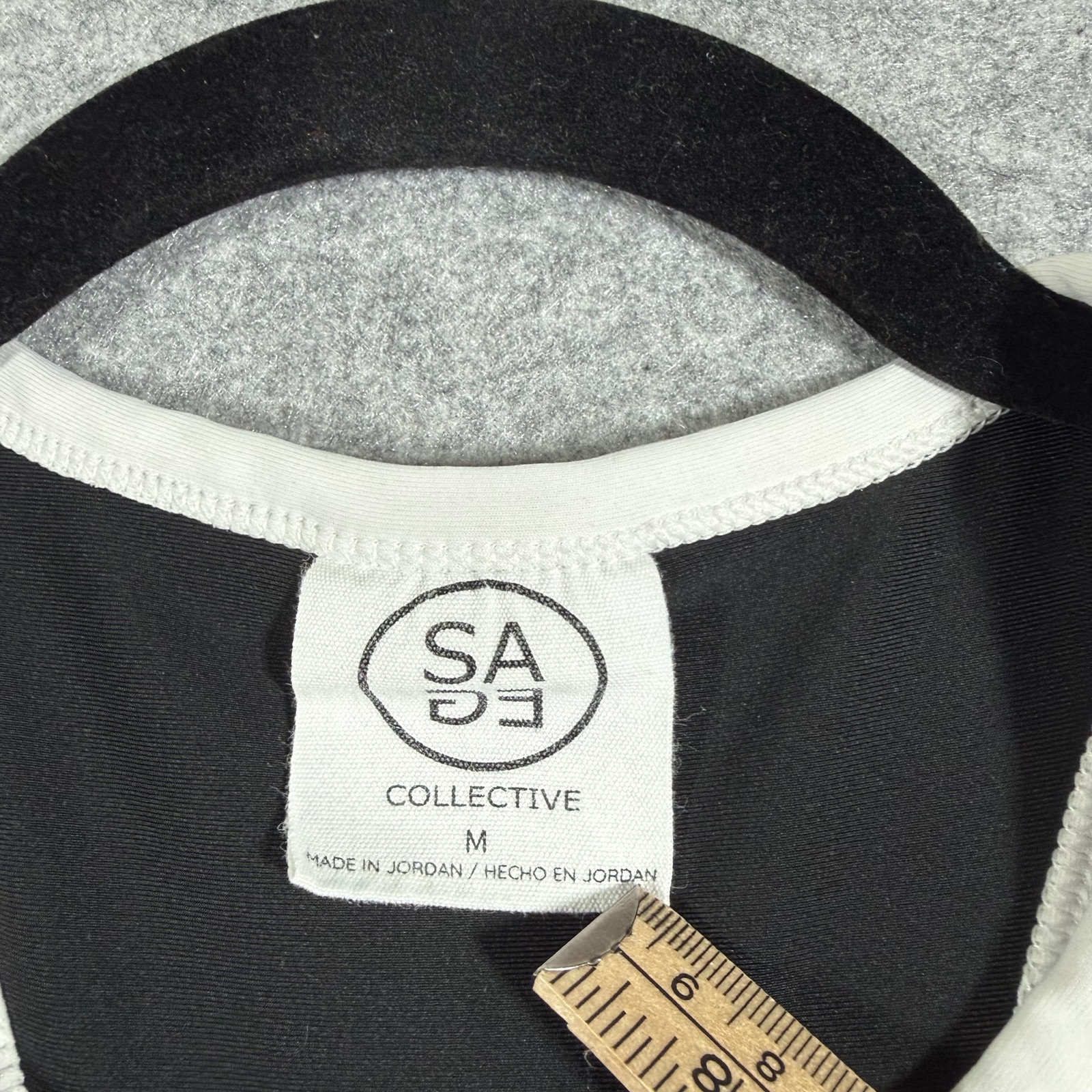 Sage Collective Tennis Dress Womens M Black Racerback Zip Front Built In Skirt thumbnail 3