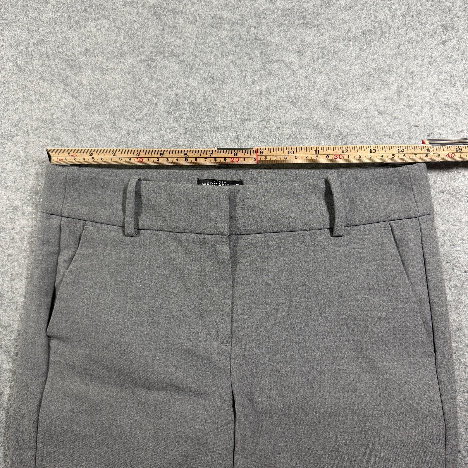 J.Crew Dress Pants Womens 6 Gray Straight Leg Stretch Career Office Workwear thumbnail 4