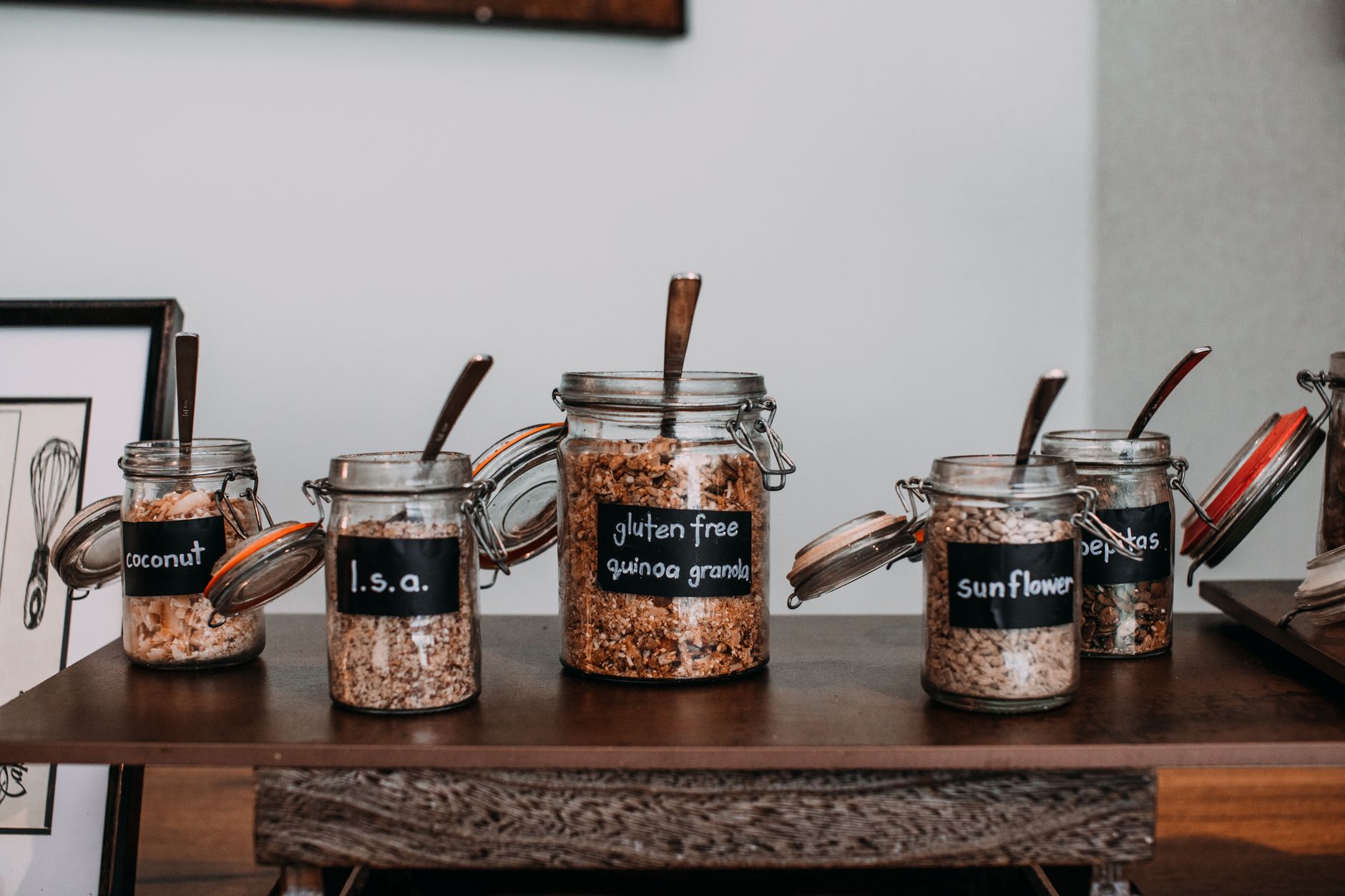 Organized pantry for baby meals