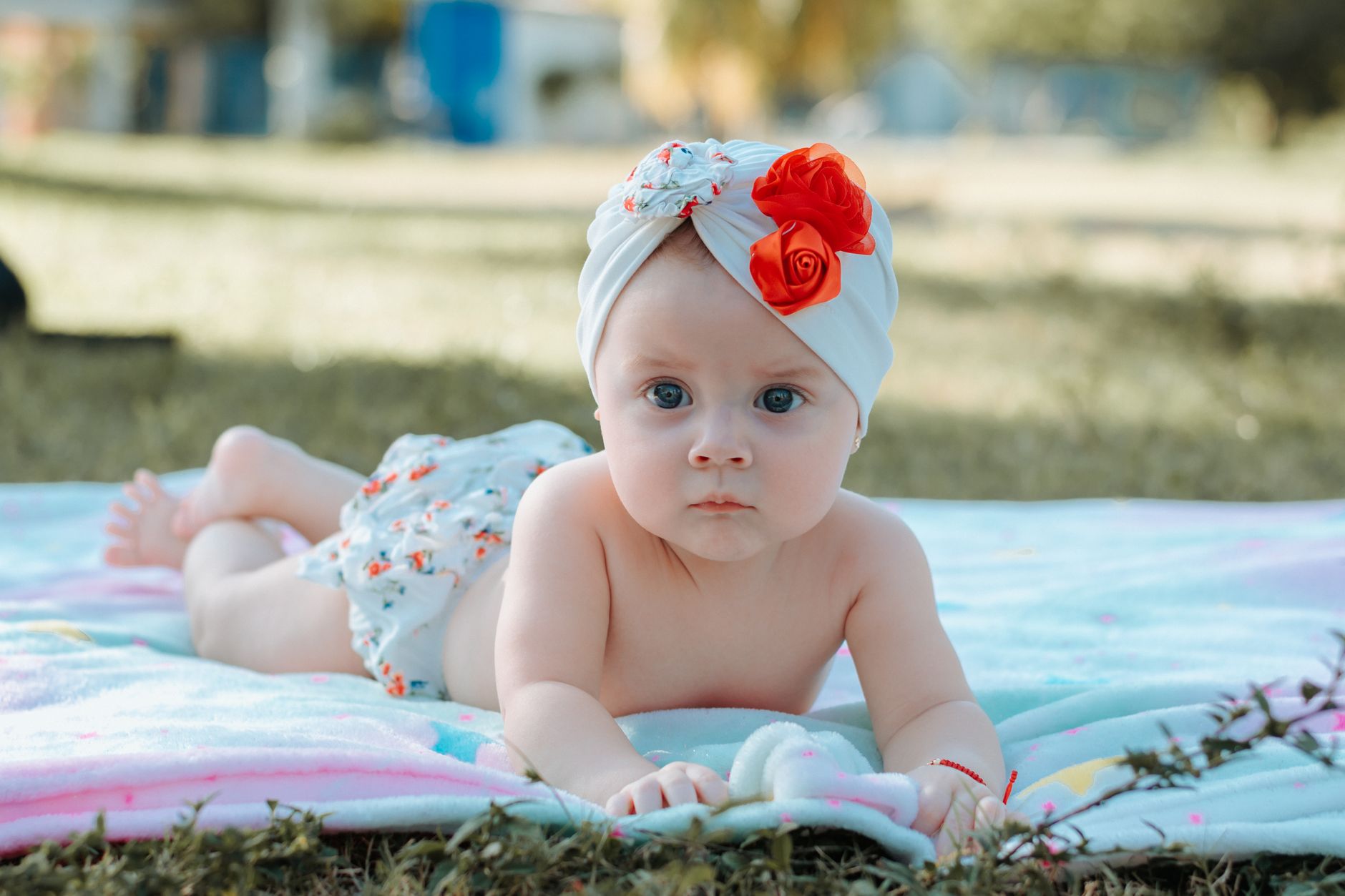Baby on tummy time