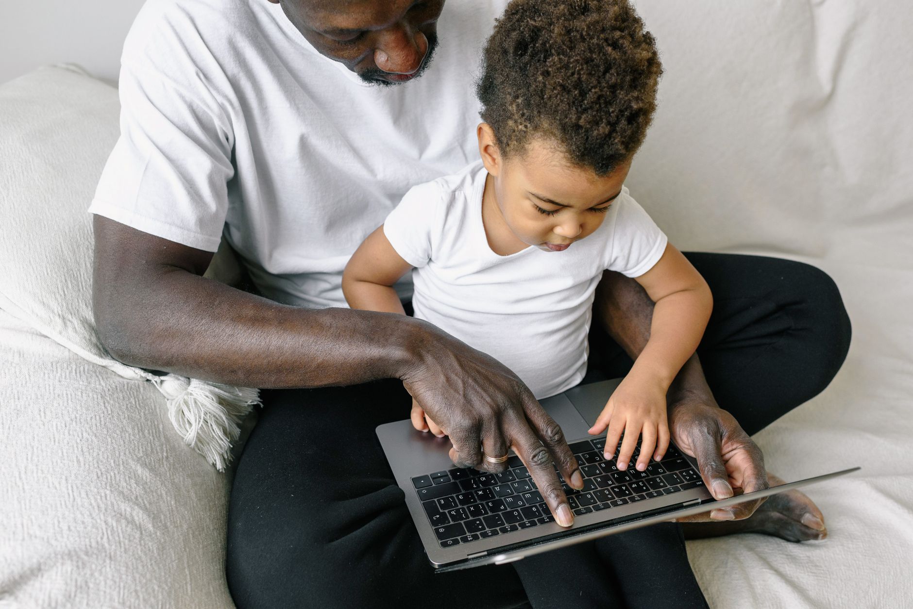 Parent co‑watching with toddler