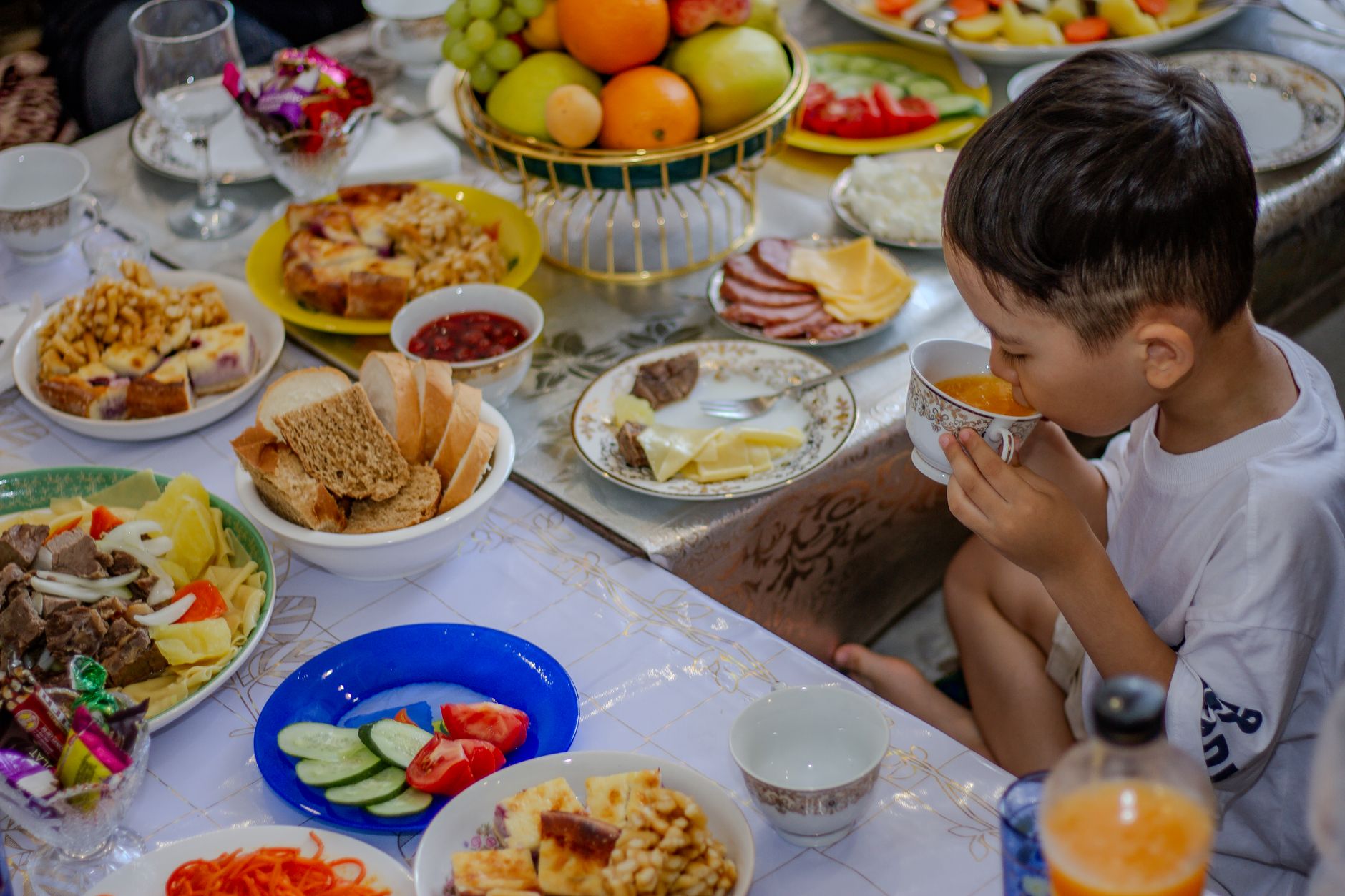 Balanced toddler meal
