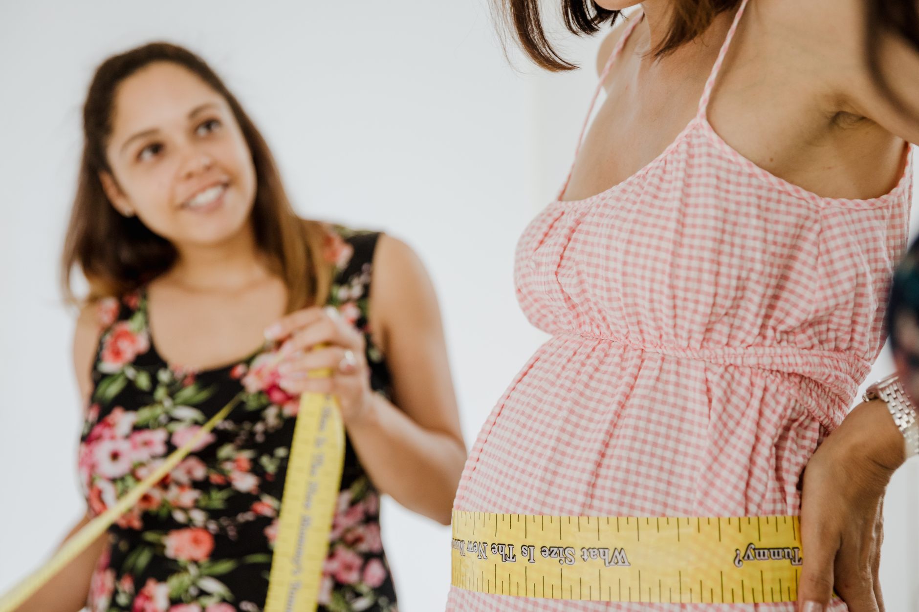 Weekly belly measurement routine