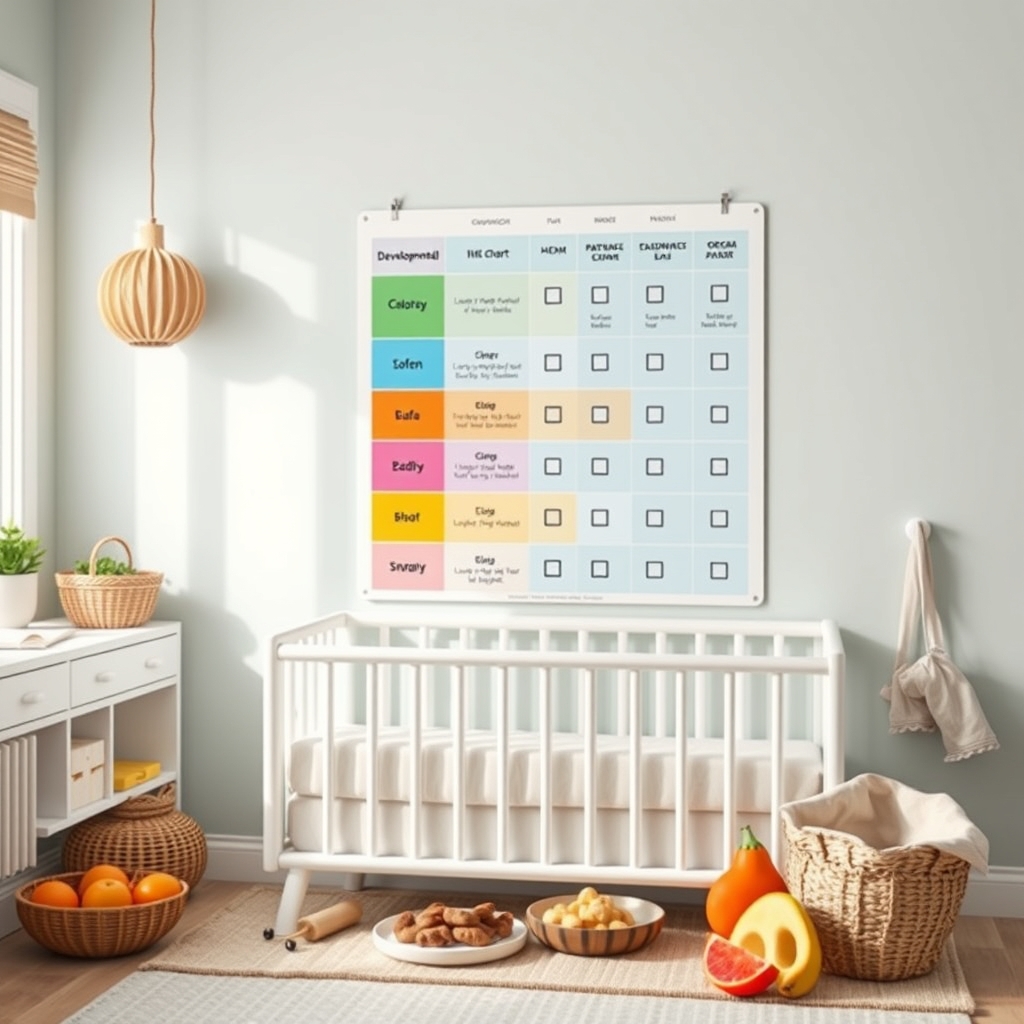 Developmental milestone chart