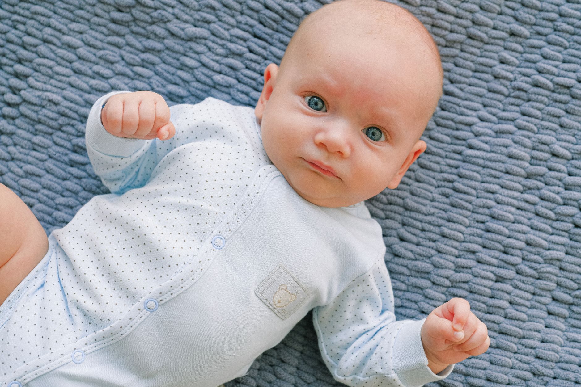 Newborn with white eye mucus