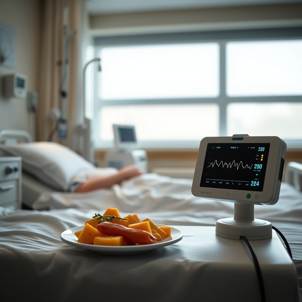 Hospital monitoring fetal heart rate