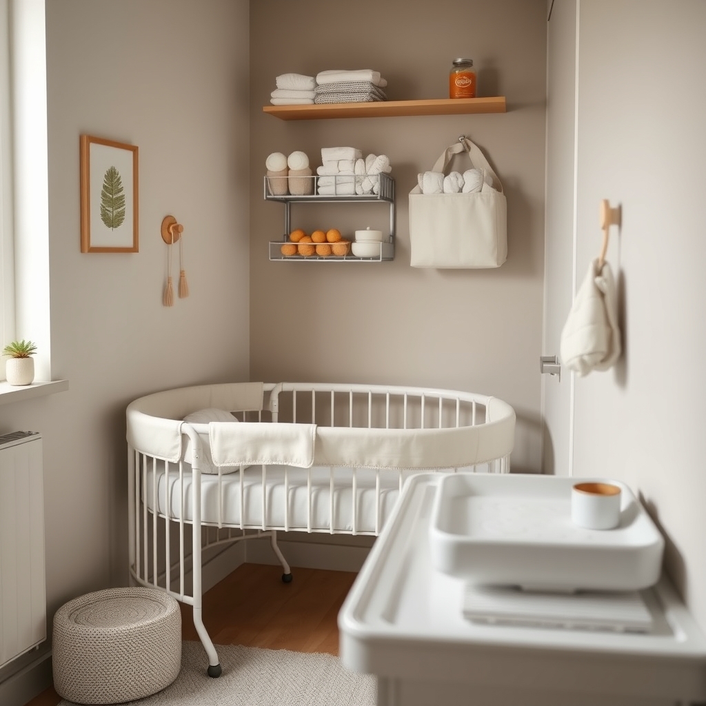 Compact nursery setup