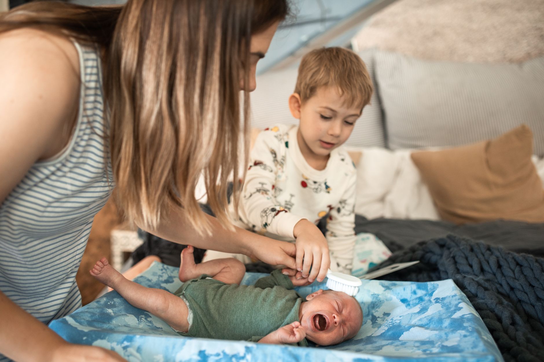Sibling-friendly baby gear