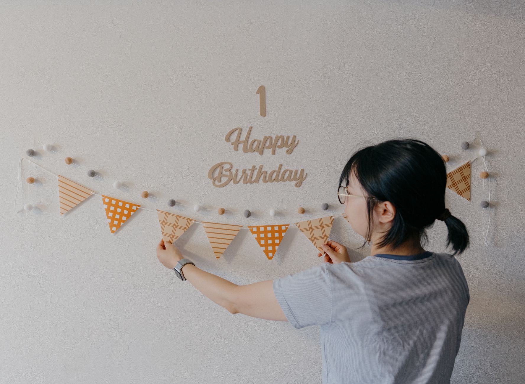 Eco-friendly third baby shower décor