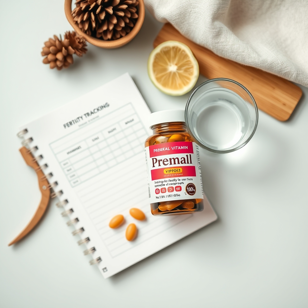 Prenatal vitamins and fertility tracking tools