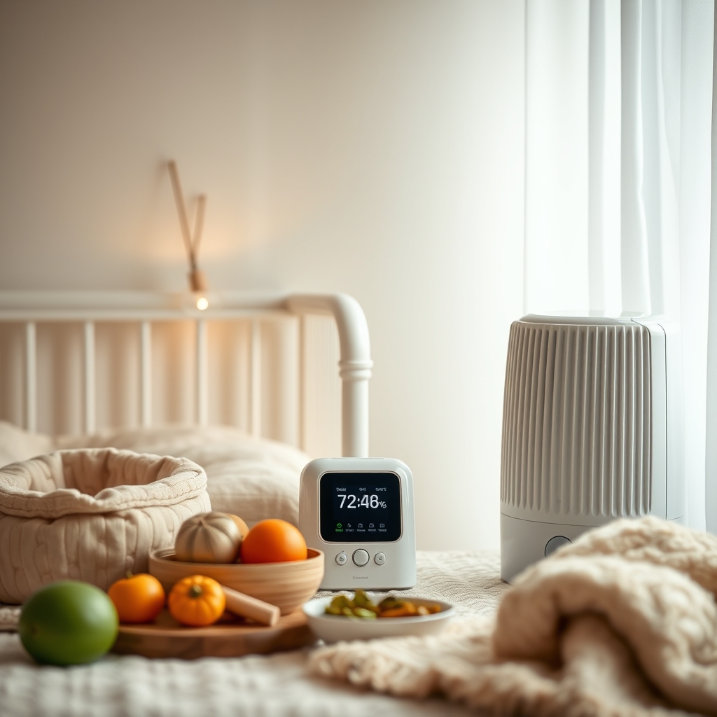 Nursery with energy‑saving devices