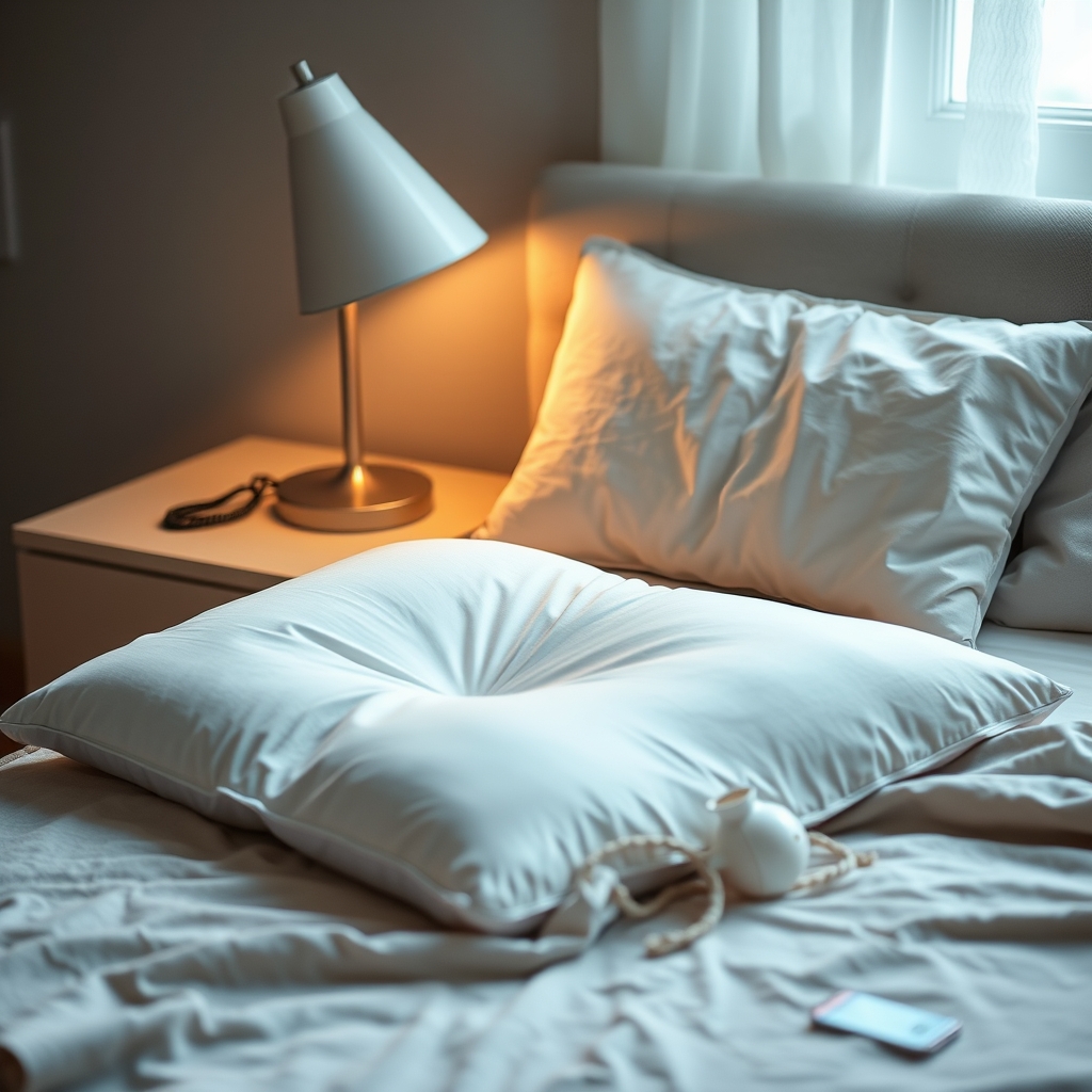 Intimate bedroom setting with discreet props