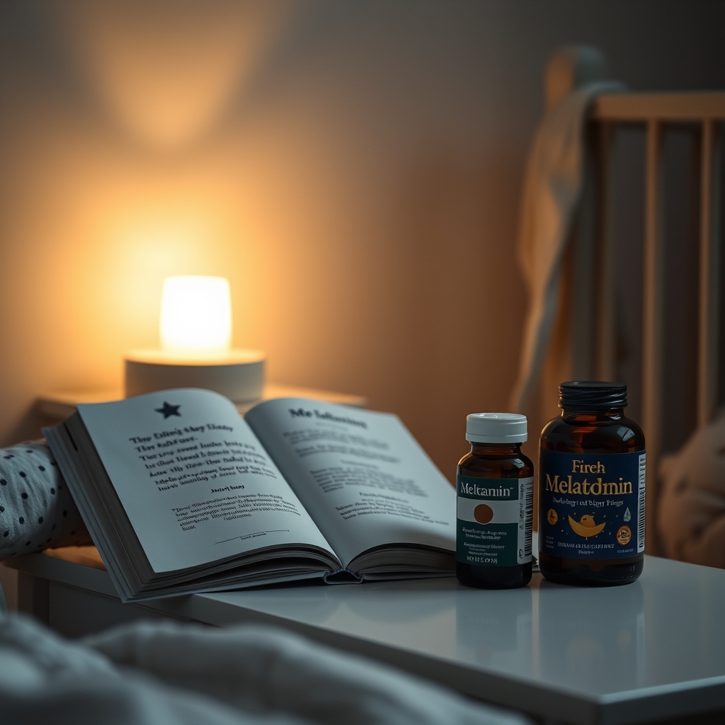 Bedtime routine with melatonin