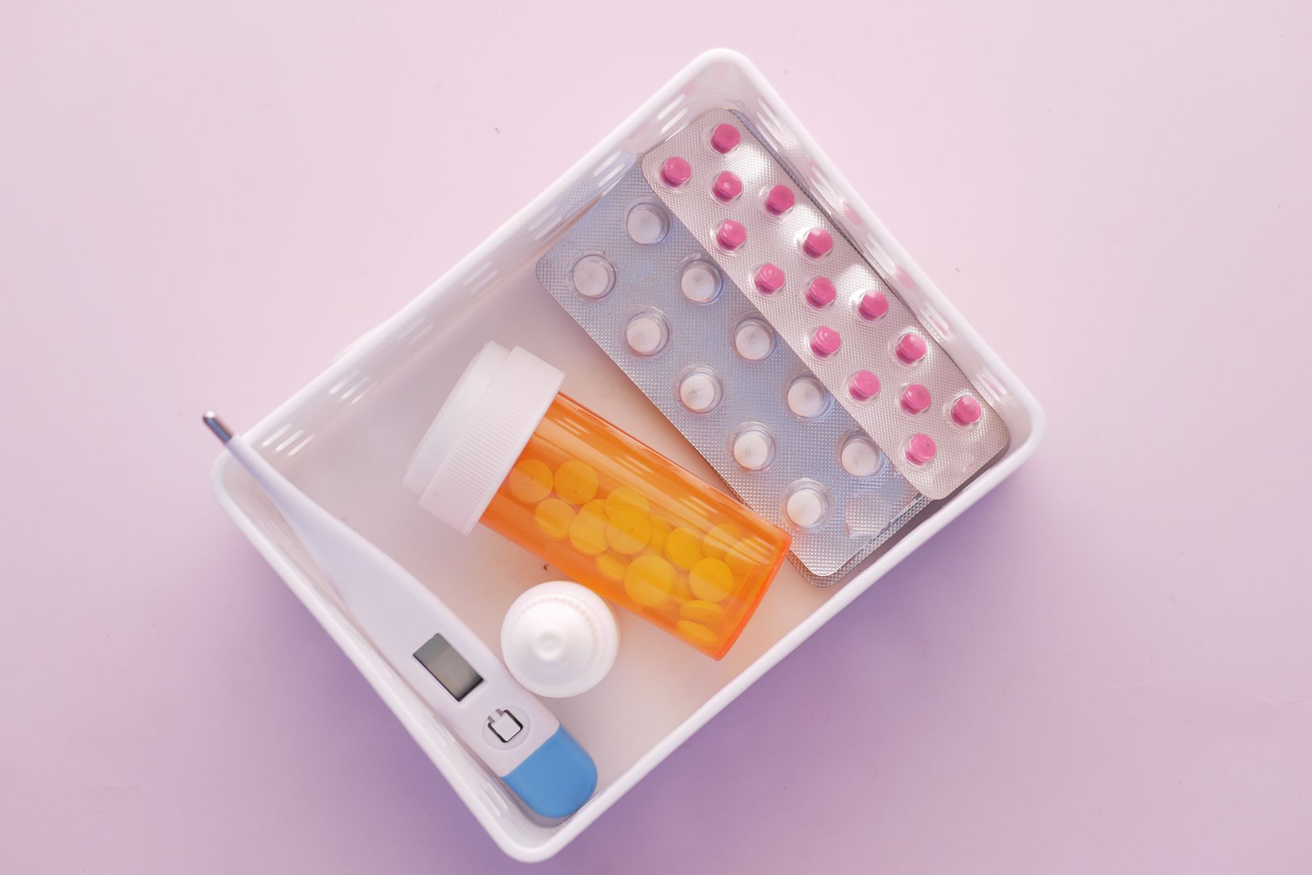 Organized infant medication shelf