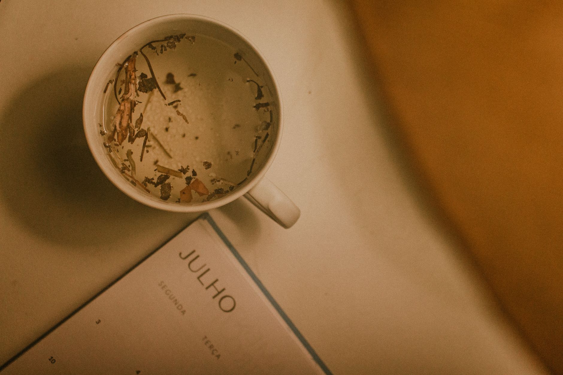 A cozy bedroom scene with a pregnant woman sipping tea, a fetal Doppler device on the nightstand, and a notebook open to a symptom diary, illustrating gentle home monitoring after a short cervix