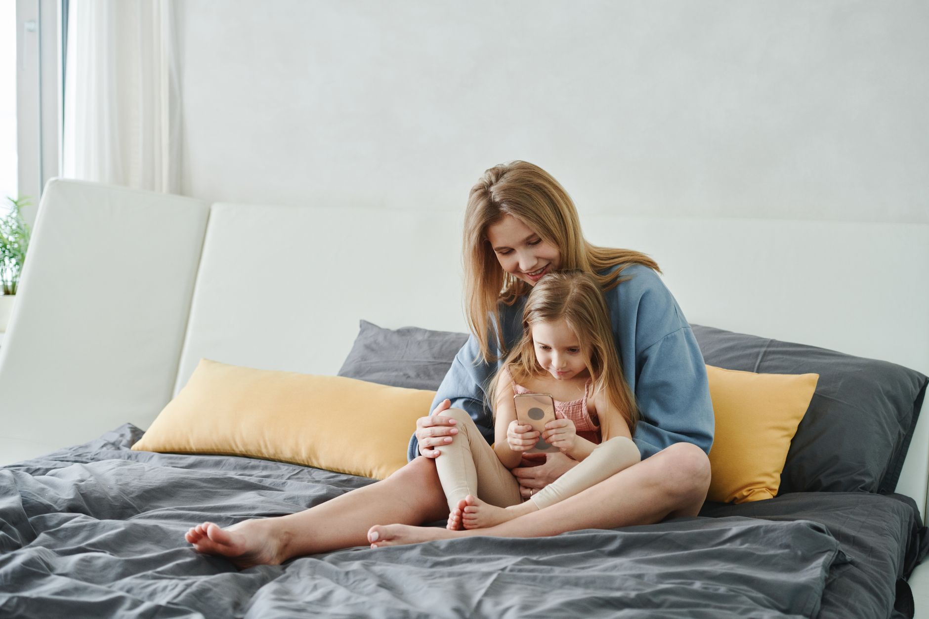 Postpartum mom with elevated feet