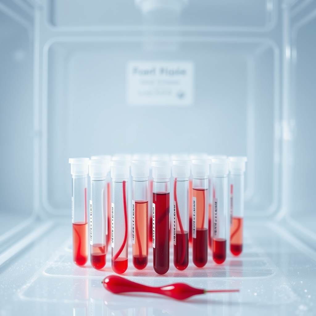 Cord blood storage vials