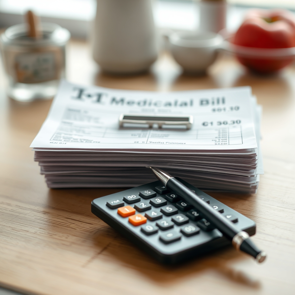 Medical bills and calculator