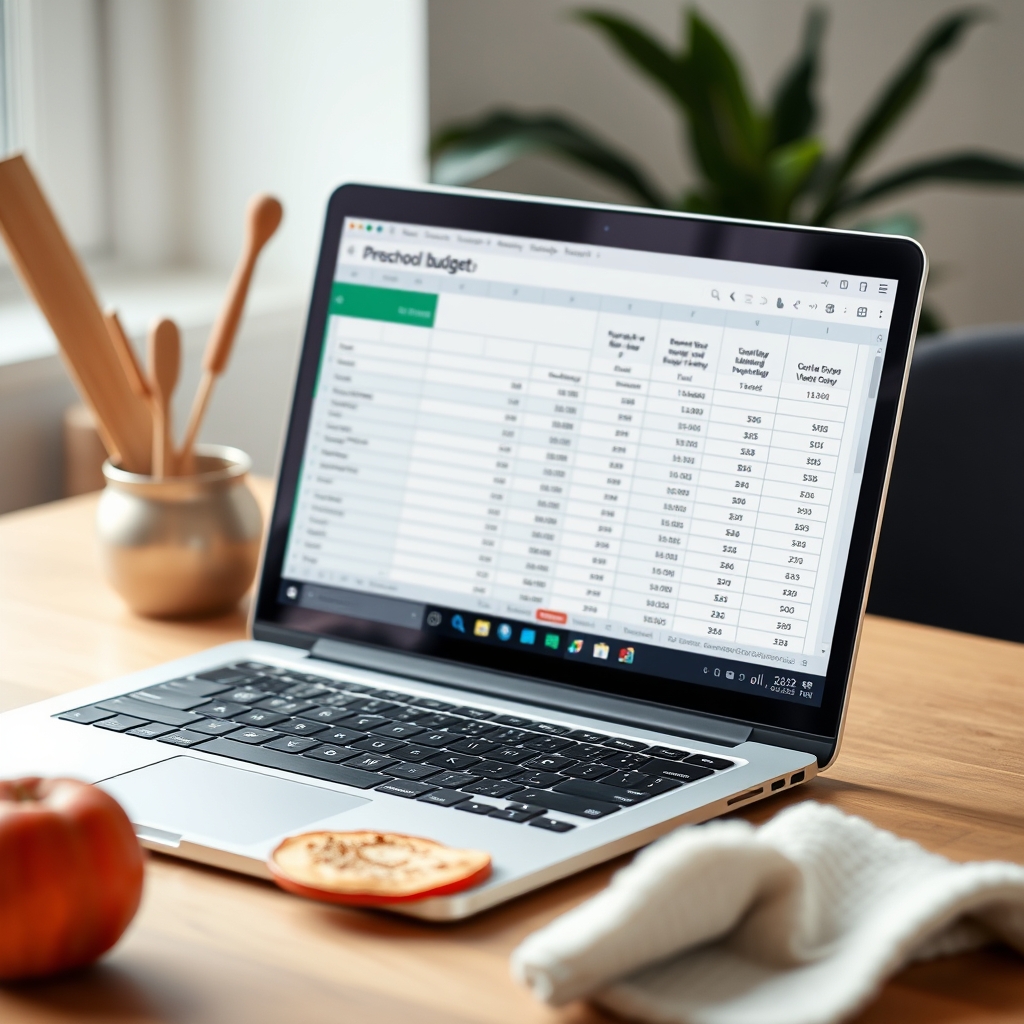 Preschool budgeting spreadsheet