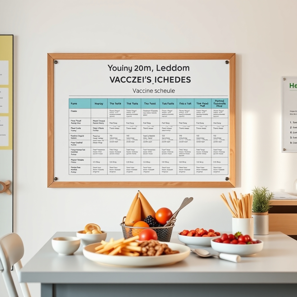 Classroom vaccine schedule chart