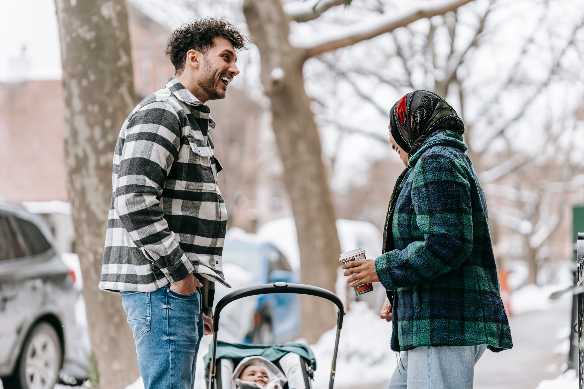 DINK couple adjusting to social life with a baby