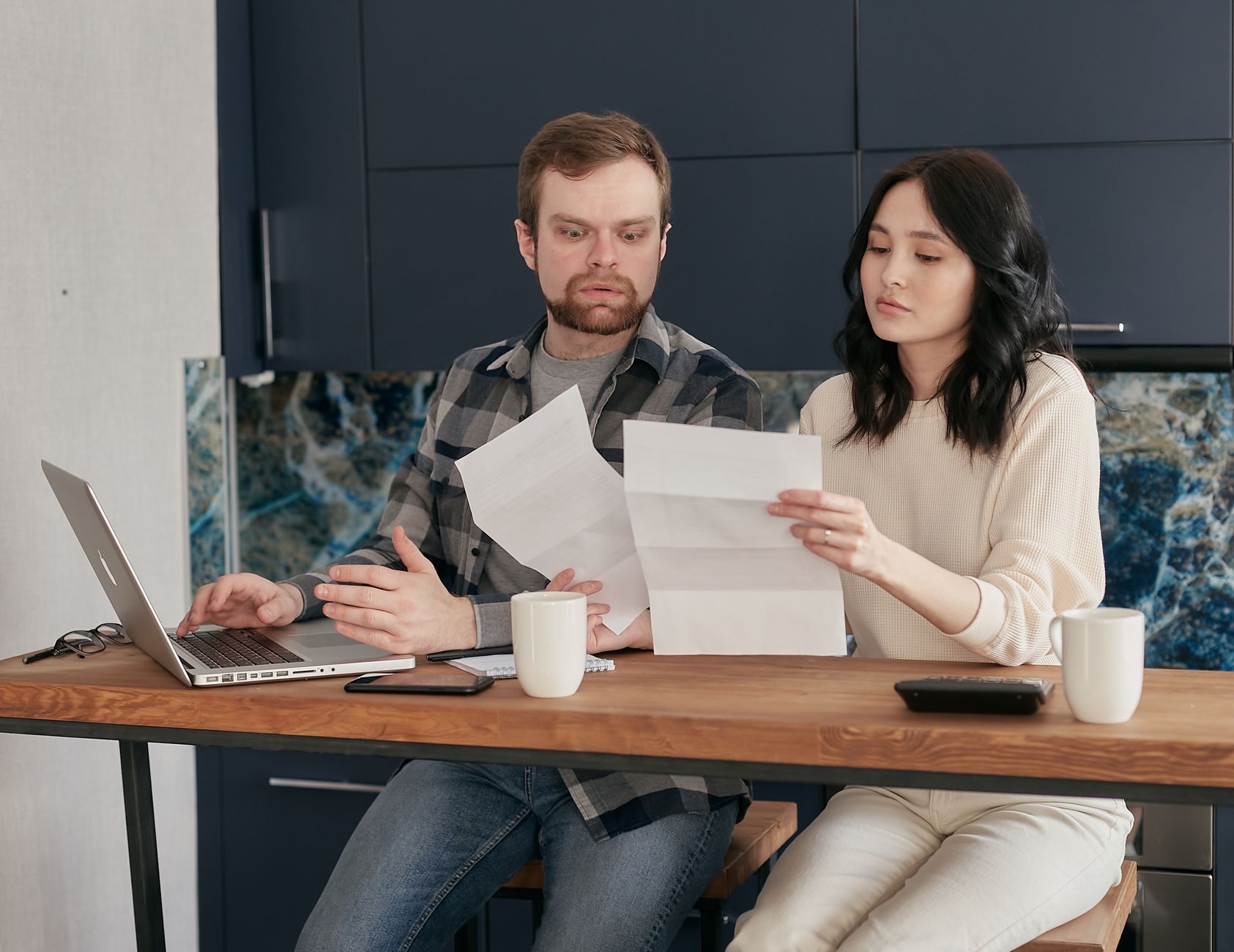 Family reviewing estate plan