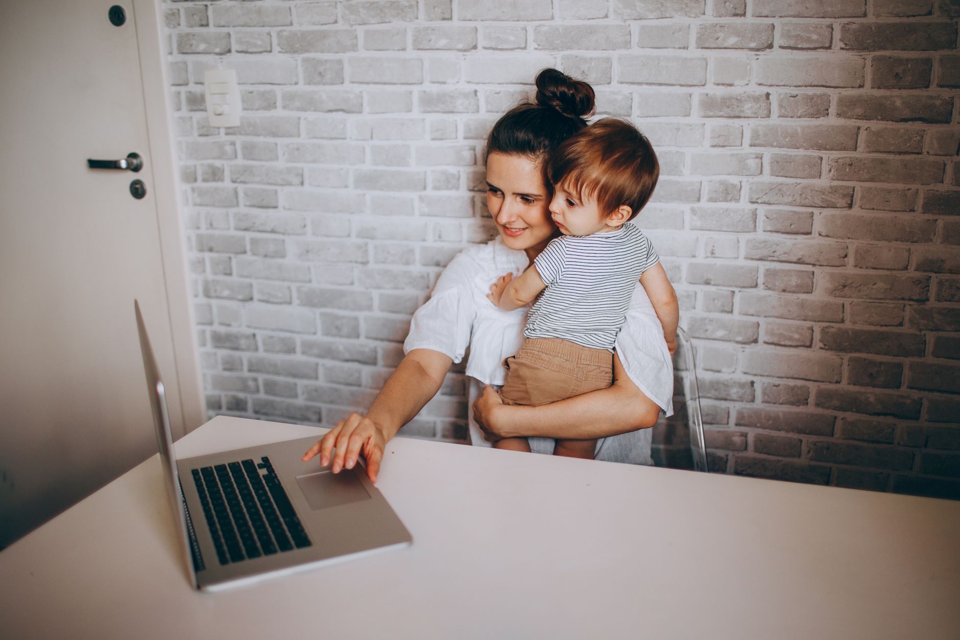 Family reviewing estate planning documents together