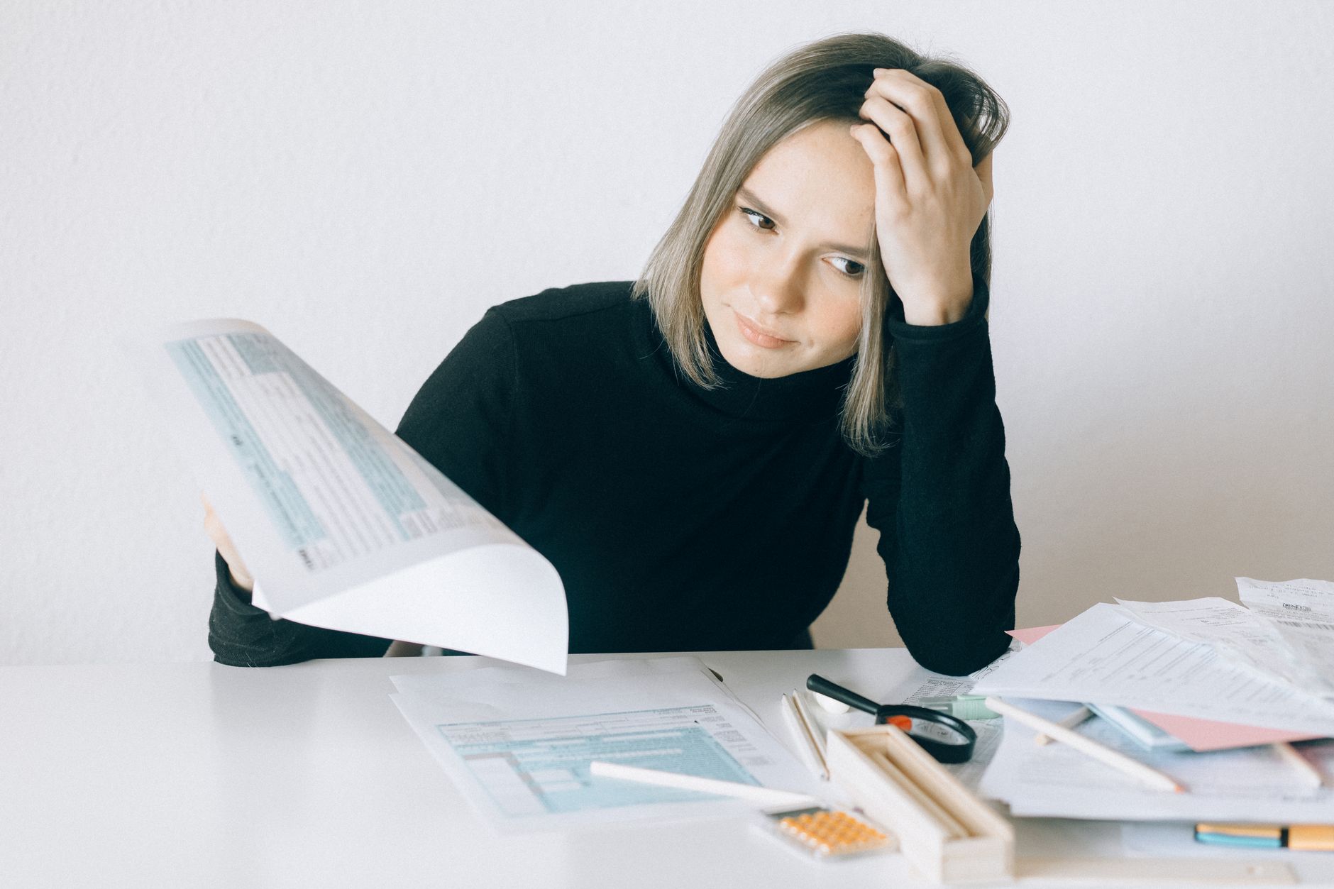 Woman reviewing IVF costs