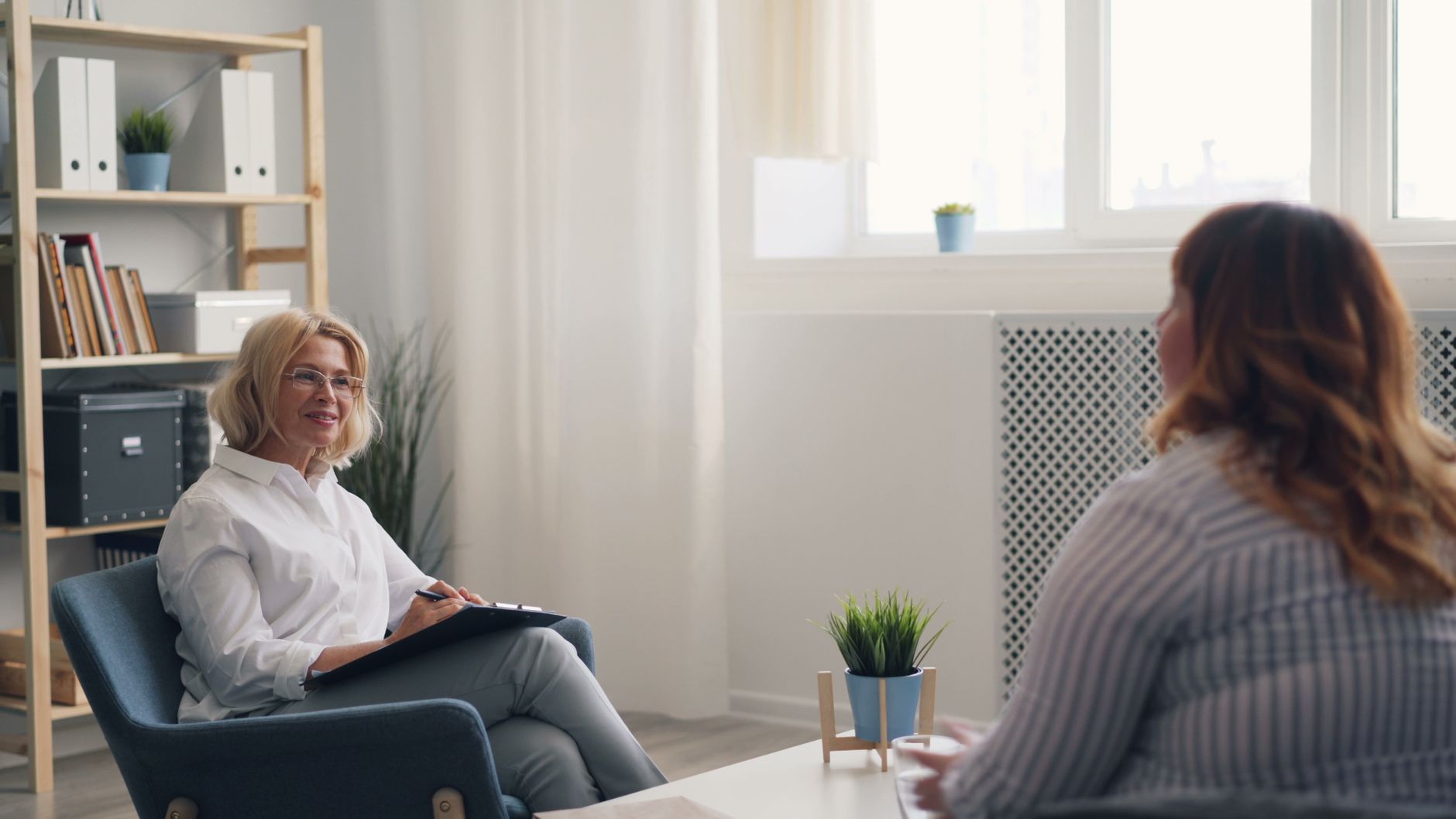 Woman in therapy session