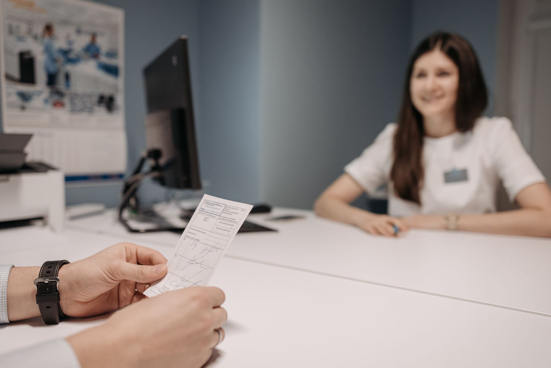 Woman consulting with a doctor about failed IVF grief