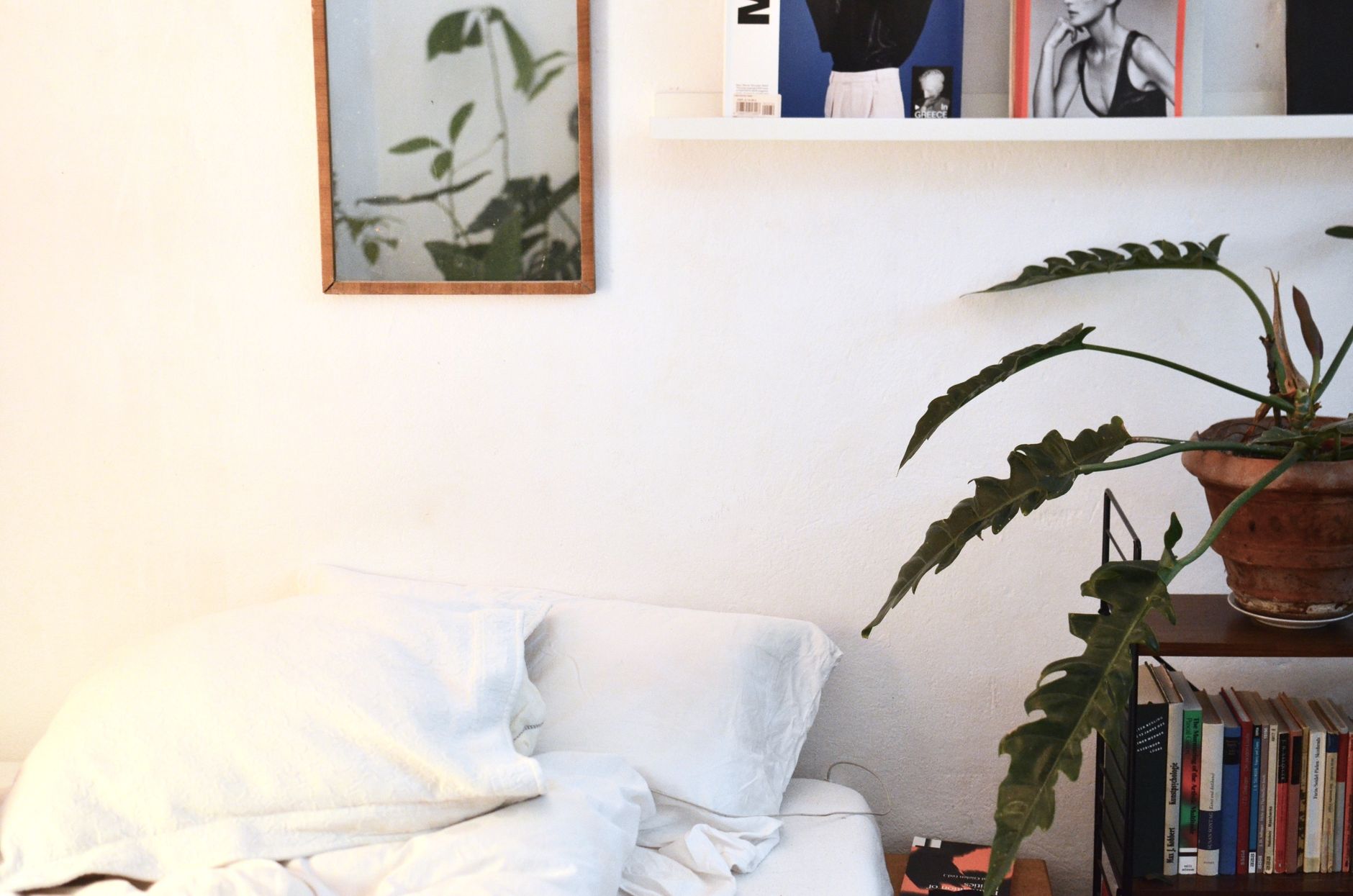 A cozy living room corner with personal touches