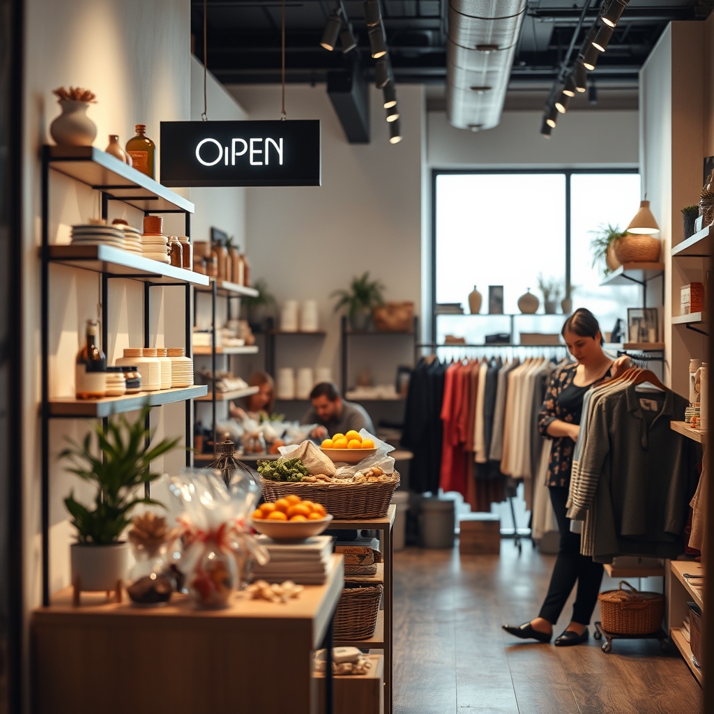 Small business storefront