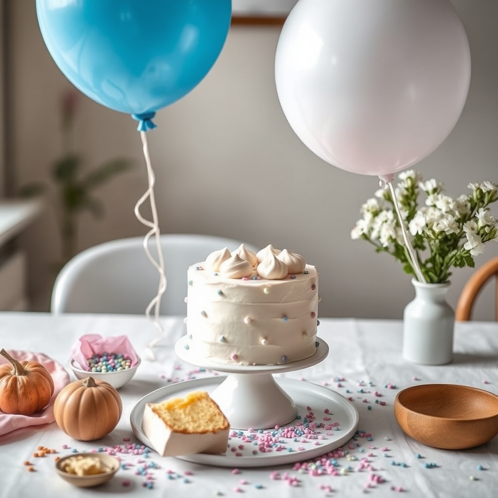 Eco-friendly gender reveal setup
