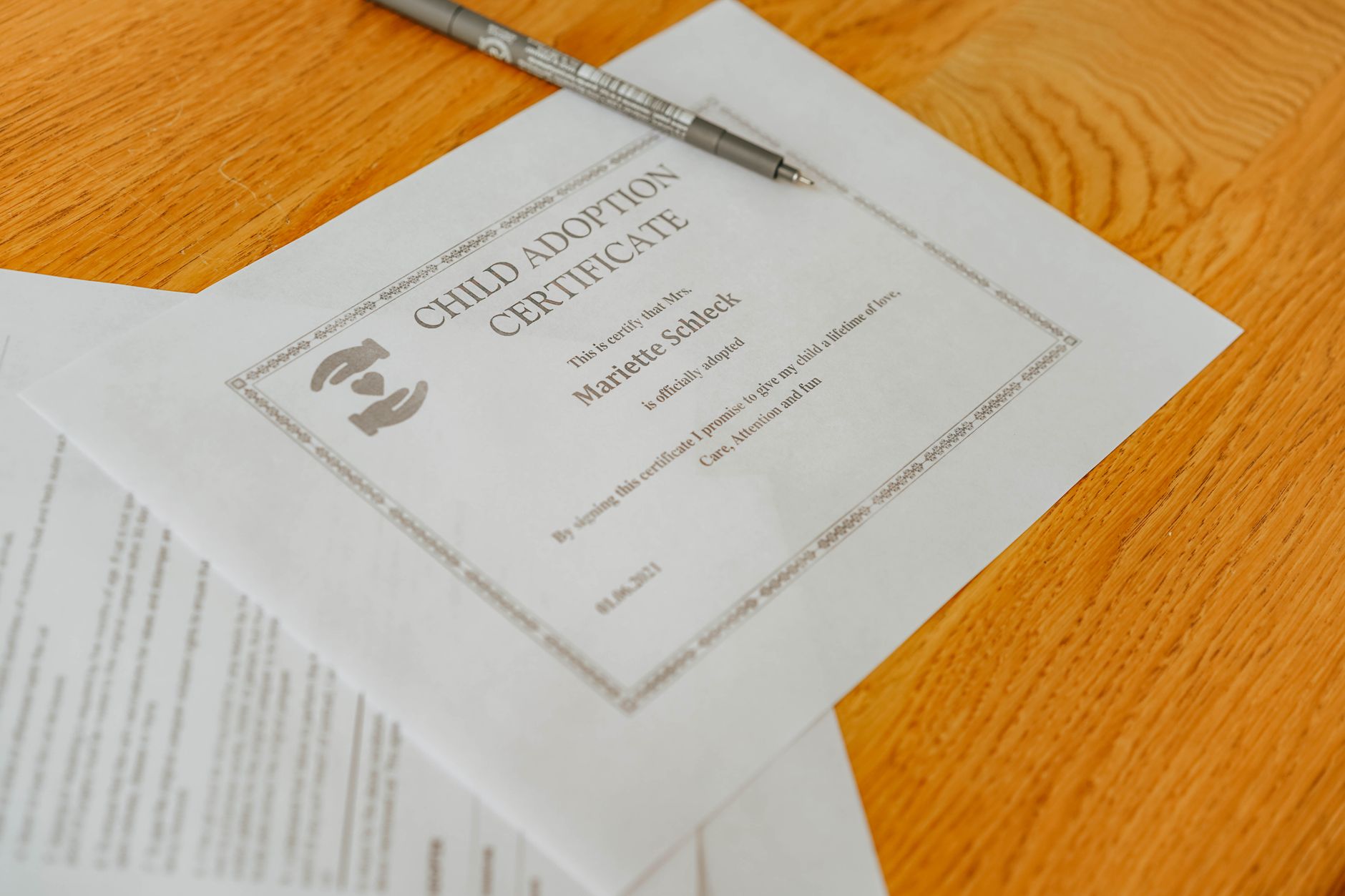 Petition form for baby guardianship