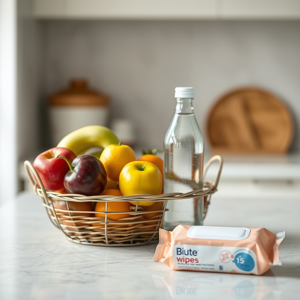 Healthy snacks and wipes for hemorrhoid care