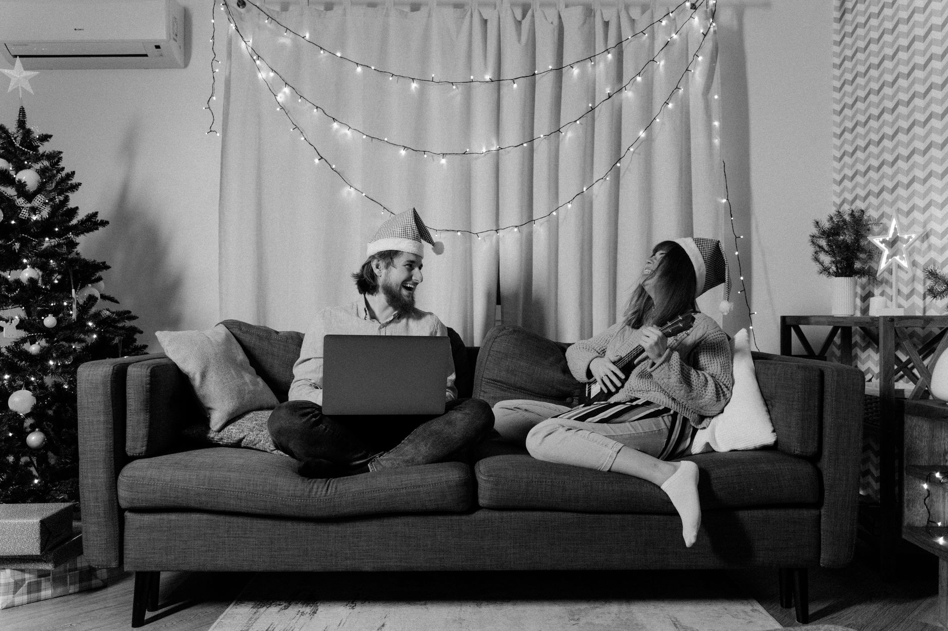 A woman researching holiday activities.